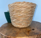 Handwoven Seagrass Plant Basket